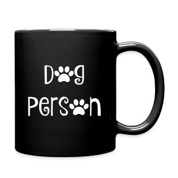 Dog Person - Full Colour Mug - black - Right