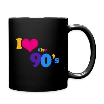 I Love 90s Music - Full Colour Mug - black - Right
