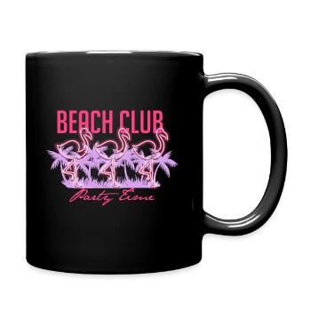 Flamingo party - Full Colour Mug - black - Right
