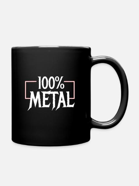 100 Heavy Metal - Full Colour Mug - black