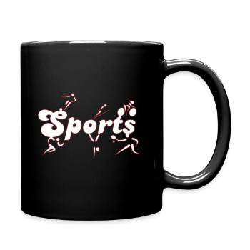sport - Enfärgad mugg - svart - Höger