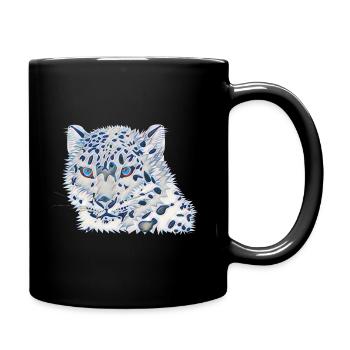 leopard - Full Colour Mug - black - Right