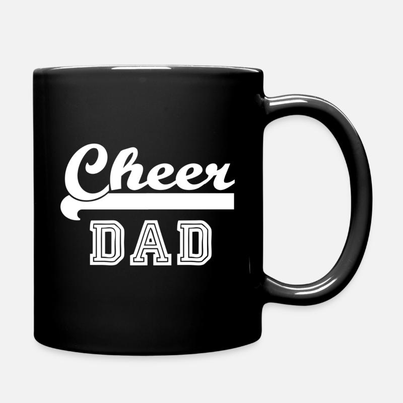 Cheer Dad Sprüche - Tasse einfarbig - Schwarz
