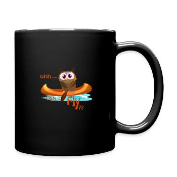 Lustige Kajak Kanu Eule Geschenk Shirt - Mug uni - noir - Droite