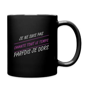 je ne suis pas chiante - Mug uni - noir - Droite