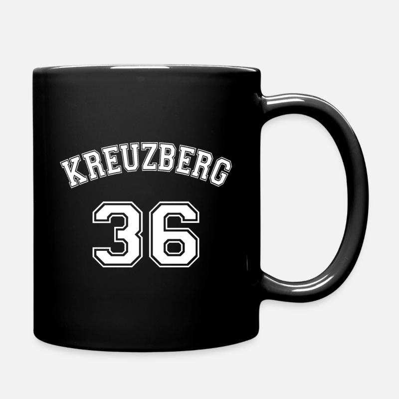 Kreuzberg 36 Berliner Bezirk Nostalgie Design - Tasse einfarbig - Schwarz