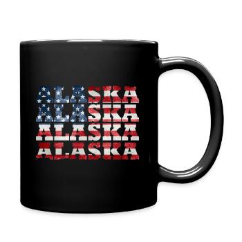 Alaska - Tasse einfarbig - Schwarz - Rechts