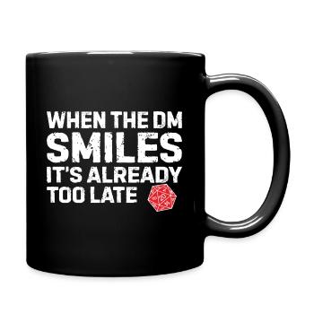 Smiles Nerd Rollenspiel Geek Geschenk - Tasse einfarbig - Schwarz - Rechts