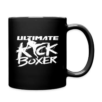 Ultimativer Kickboxer Kickboxing Kickboxen - Tasse einfarbig - Schwarz - Rechts