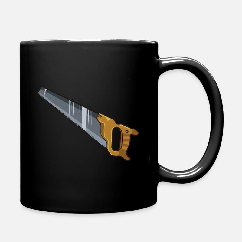 Säge - Tasse einfarbig - Schwarz