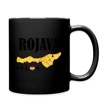 Kurdistan Rojava Kurd Kurdish Gift - Full Colour Mug - black - Right