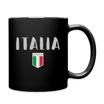 Italy soccer fan jersey flag - Full Colour Mug - black - Right