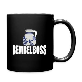 Bembelboss Apfelwein Äppler Ebbelwoi - Tasse einfarbig - Schwarz - Rechts