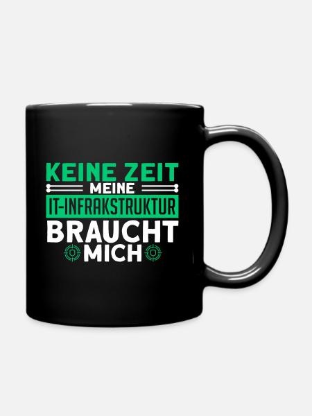 Programmierer Systemadministrator Fachinformatiker - Tasse einfarbig - Schwarz