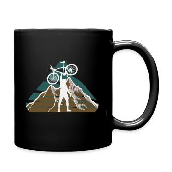 Vélo Vélo VTT VTT Vélo Sport Motif - Mug uni - noir - Droite