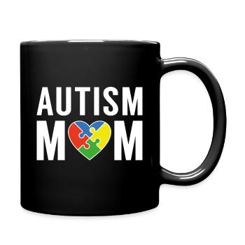Maman autiste - Mug uni - noir - Droite