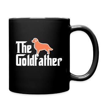 The Goldfather - Golden Retriever - Full Colour Mug - black - Right
