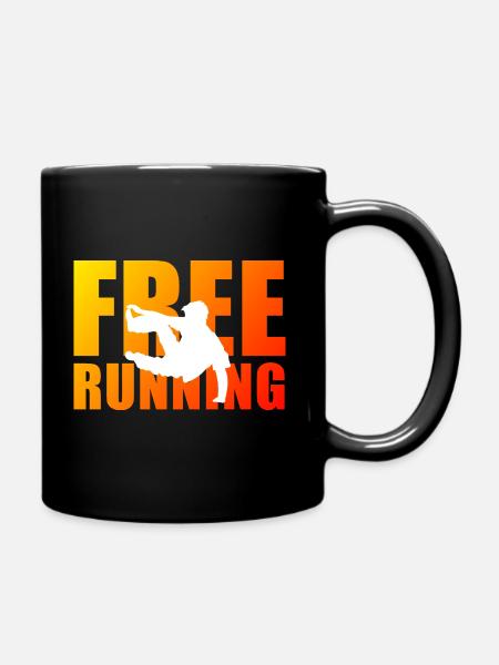 Freerunning - Tasse einfarbig - Schwarz