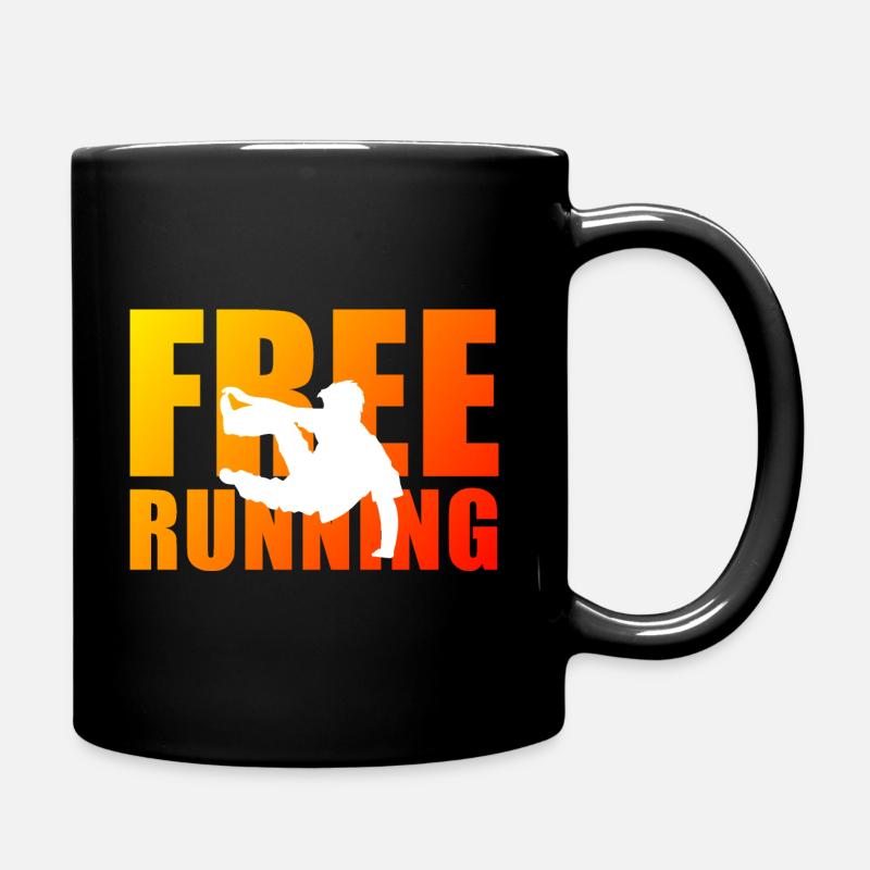 Freerunning - Tasse einfarbig - Schwarz