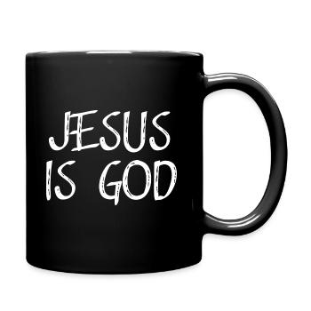 Jésus est Dieu - Citations positives chrétiennes - Mug uni - noir - Droite