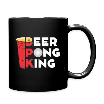 Roi Beerpong - Mug uni - noir - Droite