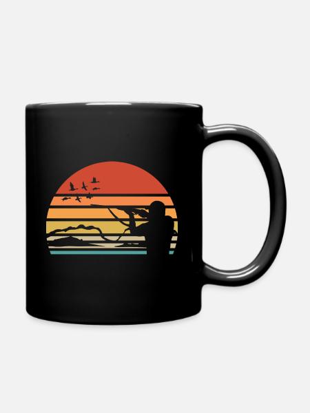 Conception de chasse au canard pour un chasseur de sauvagine - Mug uni - noir