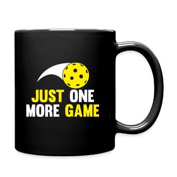 Just One More Game - Pickleball - Full Colour Mug - black - Right