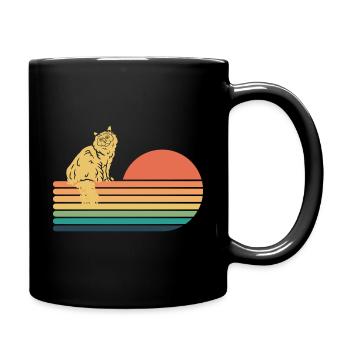 Birma Katze Retro Vintage - Tasse einfarbig - Schwarz - Rechts
