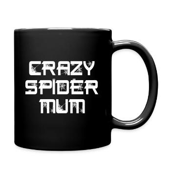 Lustige verrückte Spinne Mama Haustier Spinne Besitzer - Tasse einfarbig - Schwarz - Rechts