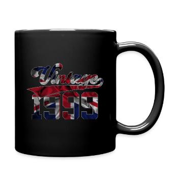 VINTAGE 1999 UK 27TH BIRTHDAY - Full Colour Mug - black - Right