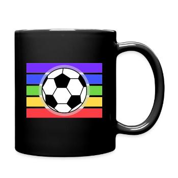 Maillot de la Coupe du Monde Arc-en-ciel de football - Mug uni - noir - Droite