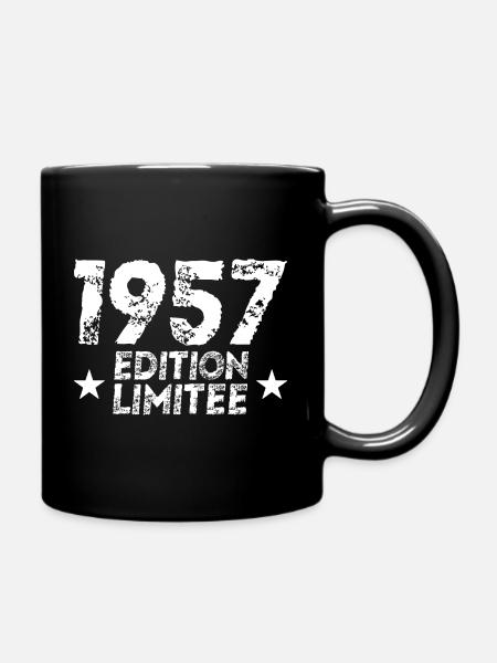 Vintage 1957 Limited Edition Cadeau D'anniversaire - Mug uni - noir