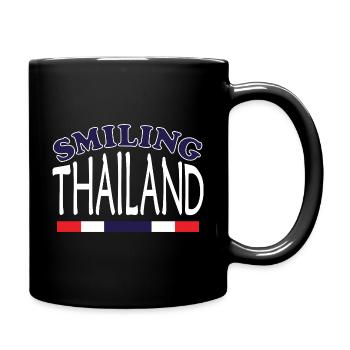 Thailand Smiling - Tasse einfarbig - Schwarz - Rechts