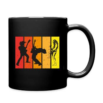 Guitariste, bassiste, guitariste - Mug uni - noir - Droite