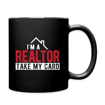 Immobilien-Händler Für Immobilien-Makler - Tasse einfarbig - Schwarz - Rechts