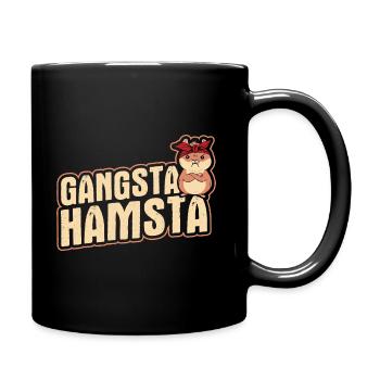 Nagetier Hamster - Tasse einfarbig - Schwarz - Rechts