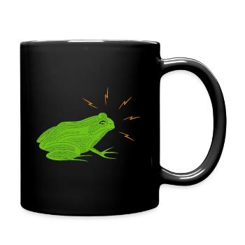 Frosch - Tasse einfarbig - Schwarz - Rechts