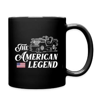 JeepsLa légende américaine - Mug uni - noir - Droite
