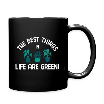 Landschaftsgärtner Hobbygärtner Gärtner - Tasse einfarbig - Schwarz - Rechts