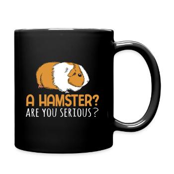 Nagetier Meerschwein Meerschweinchen - Tasse einfarbig - Schwarz - Rechts
