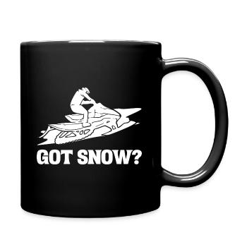 Vous avez de la neige? Glisseur - Mug uni - noir - Droite