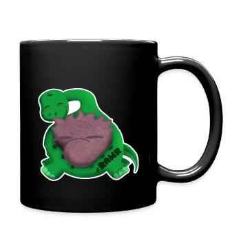 DinoPuschel - Tasse einfarbig - Schwarz - Rechts