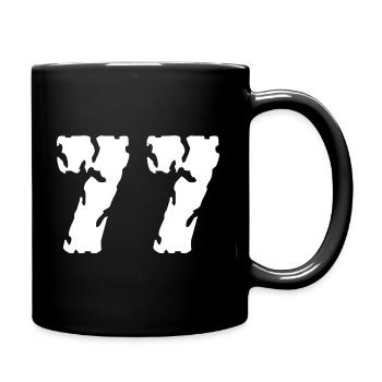77 Number Jersey - Full Colour Mug - black - Right