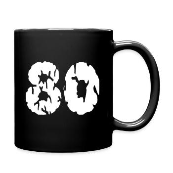 Maillot 80 numéros - Mug uni - noir - Droite