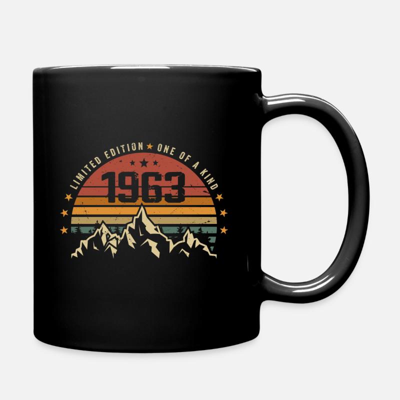 Né en 1963 - Vintage Cadeau D'anniversaire 1963 - Mug uni - noir