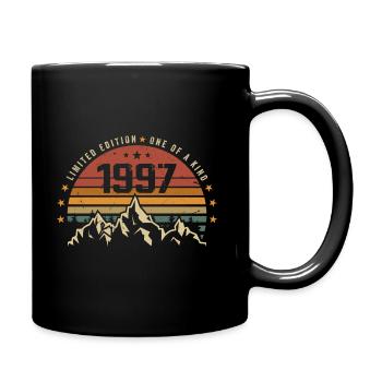 Born in 1997 - Vintage Birthday Gift 1997 - Full Colour Mug - black - Right