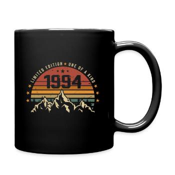 Born in 1994 - Vintage Birthday Gift 1994 - Full Colour Mug - black - Right