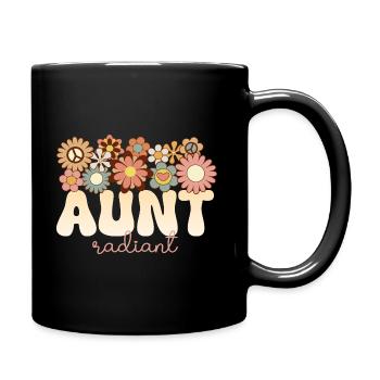 Retro Boho 1970 Tante Formidable Tata Radieuse - Mug uni - noir - Droite
