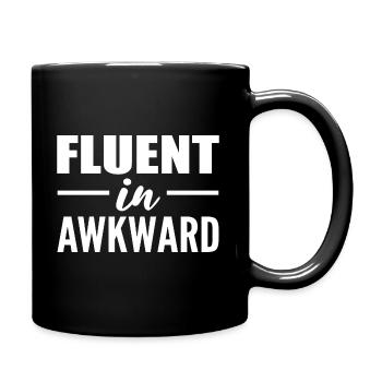 Lustige Sprüche Ästhet - Tasse einfarbig - Schwarz - Rechts