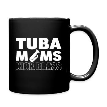 Tuba Moms Kick Brass - Tasse einfarbig - Schwarz - Rechts